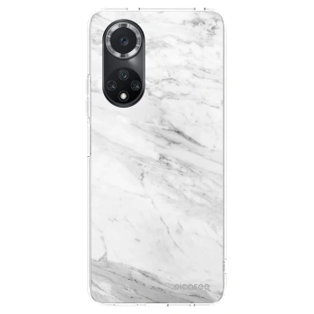 Picasee silikonový průhledný obal pro Huawei Nova 9 SE - White marble