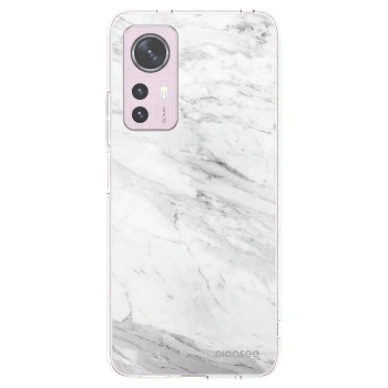 Picasee silikonový průhledný obal pro Xiaomi 12 - White marble