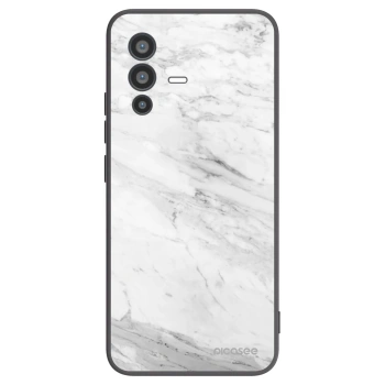 Picasee silikonový černý obal pro Vivo V23 5G - White marble