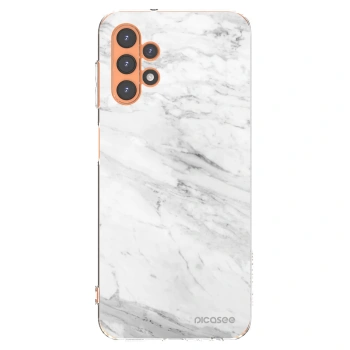 Picasee silikonový průhledný obal pro Samsung Galaxy A13 4G A135 - White marble