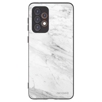 Picasee silikonový černý obal pro Samsung Galaxy A33 5G A336 - White marble