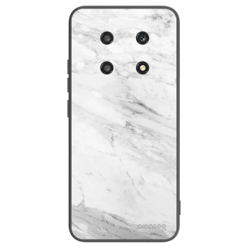 Picasee silikonový černý obal pro Honor Magic4 Lite 5G - White marble