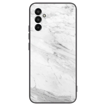 Picasee silikonový černý obal pro Samsung Galaxy M13 M135F - White marble
