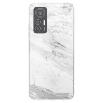 Picasee silikonový průhledný obal pro Xiaomi 12 Lite - White marble