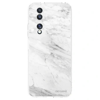 Picasee silikonový průhledný obal pro Honor 70 - White marble