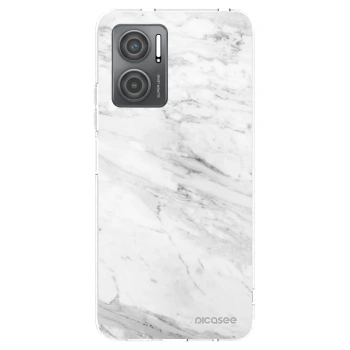 Picasee silikonový průhledný obal pro Xiaomi Redmi 10 5G - White marble
