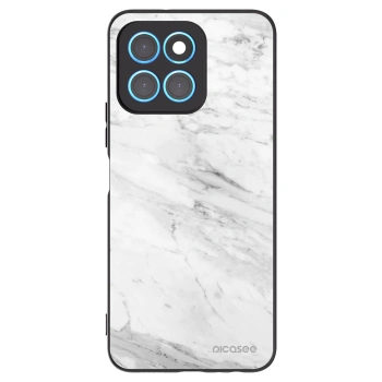 Picasee silikonový černý obal pro Honor X6 - White marble