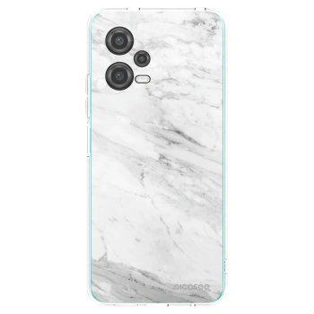 Picasee silikonový průhledný obal pro Xiaomi Poco X5 - White marble
