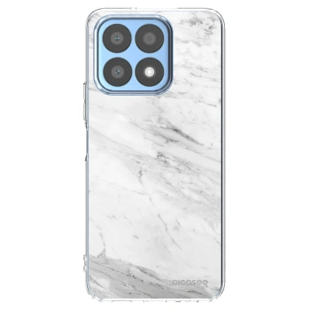 Picasee silikonový průhledný obal pro Honor X8a - White marble