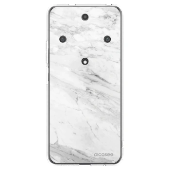 Picasee silikonový průhledný obal pro Honor Magic5 Lite 5G - White marble