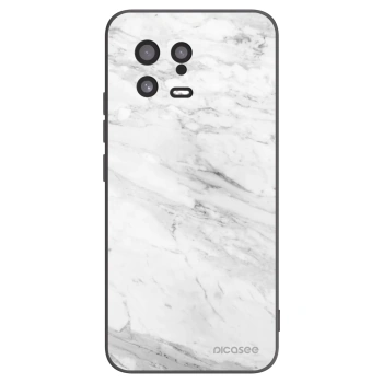 Picasee silikonový černý obal pro Xiaomi 13 - White marble