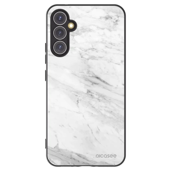 Picasee silikonový černý obal pro Samsung Galaxy A34 5G A346B - White marble