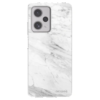 Picasee silikonový průhledný obal pro Xiaomi Redmi Note 12 Pro+ 5G - White marble