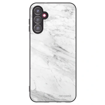 Picasee silikonový černý obal pro Samsung Galaxy A14 4G A145R - White marble