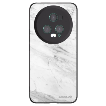 Picasee silikonový černý obal pro Honor Magic5 Pro - White marble
