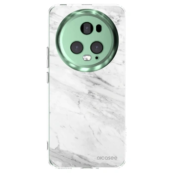 Picasee silikonový průhledný obal pro Honor Magic5 Pro - White marble