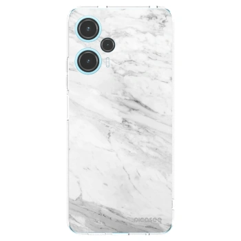 Picasee silikonový průhledný obal pro Xiaomi Poco F5 - White marble