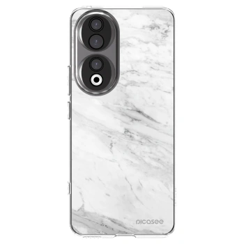 Picasee silikonový průhledný obal pro Honor 90 5G - White marble