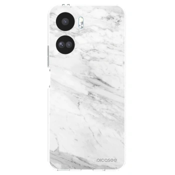 Picasee silikonový průhledný obal pro Honor 90 Lite 5G - White marble