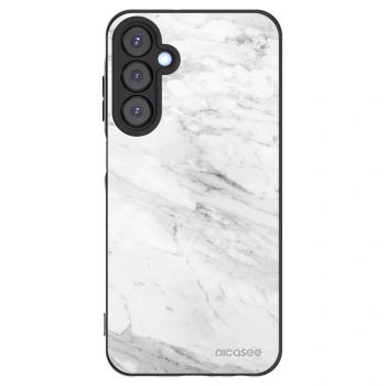 Picasee silikonový černý obal pro Samsung Galaxy A25 A256B 5G - White marble