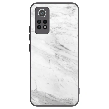 Picasee silikonový černý obal pro Xiaomi Redmi Note 12 Pro 4G - White marble