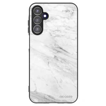 Picasee silikonový černý obal pro Samsung Galaxy A15 A155F 4G - White marble