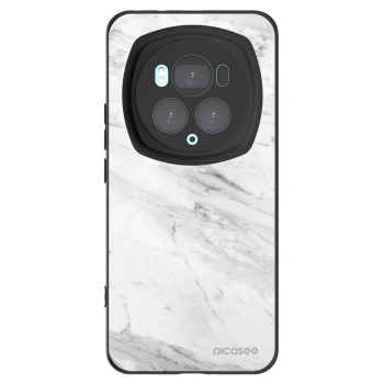 Picasee silikonový černý obal pro Honor Magic6 Pro - White marble