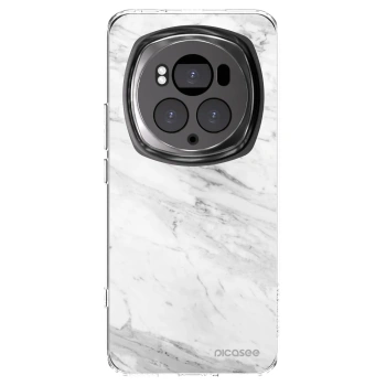 Picasee silikonový průhledný obal pro Honor Magic6 Pro - White marble