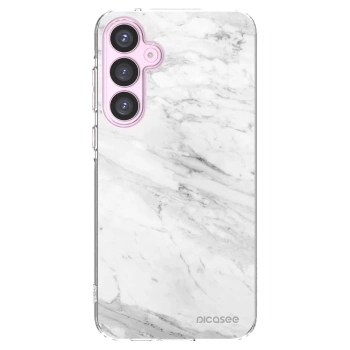 Picasee silikonový průhledný obal pro Samsung Galaxy A55 5G A556B - White marble