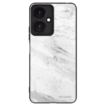 Picasee silikonový černý obal pro Xiaomi Redmi 13C 5G - White marble