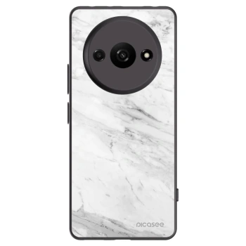 Picasee silikonový černý obal pro Xiaomi Redmi A3 - White marble