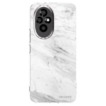 Picasee silikonový průhledný obal pro Honor 200 Pro 5G - White marble