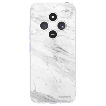 Picasee silikonový průhledný obal pro Xiaomi Redmi 14C - White marble