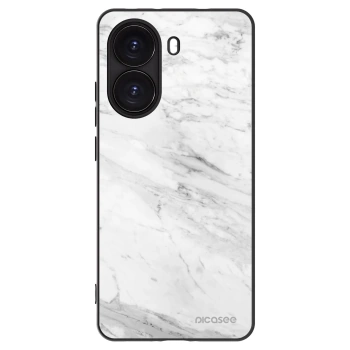 Picasee silikonový černý obal pro Xiaomi Poco X7 Pro 5G - White marble