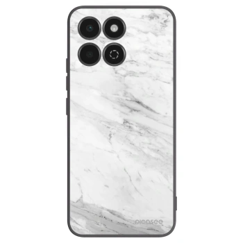 Picasee silikonový černý obal pro Honor 200 Smart 5G - White marble