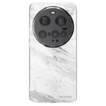 Picasee silikonový průhledný obal pro Xiaomi 15 Ultra - White marble