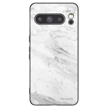 Picasee silikonový černý obal pro Google Pixel 8 Pro - White marble