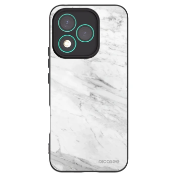 Picasee silikonový černý obal pro Honor 400 Lite 5G - White marble