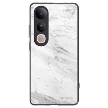 Picasee silikonový černý obal pro Vivo V50 Lite 5G - White marble
