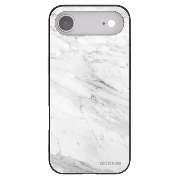 Picasee silikonový černý obal pro Apple iPhone Air - White marble
