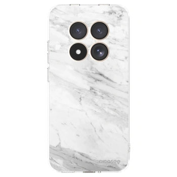 Picasee silikonový průhledný obal pro Xiaomi Redmi Note 15 Pro 4G - White marble