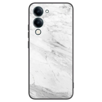 Picasee silikonový černý obal pro Vivo Y29s 5G - White marble