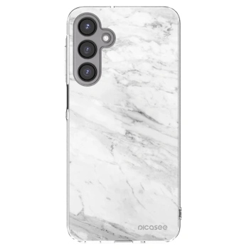 Picasee silikonový průhledný obal pro Samsung Galaxy A16 4G - White marble