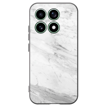 Picasee silikonový černý obal pro Xiaomi 17 - White marble