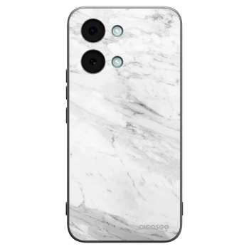 Picasee silikonový černý obal pro Xiaomi Poco X8 Pro Max - White marble