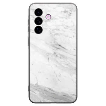 Picasee silikonový černý obal pro Samsung Galaxy A57 5G - White marble