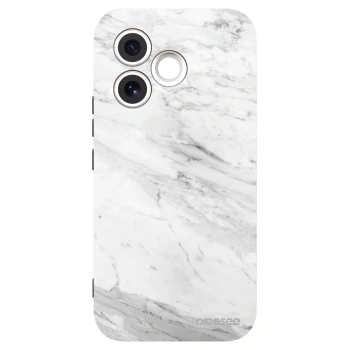 Picasee silikonový černý obal pro Honor 600 Lite - White marble