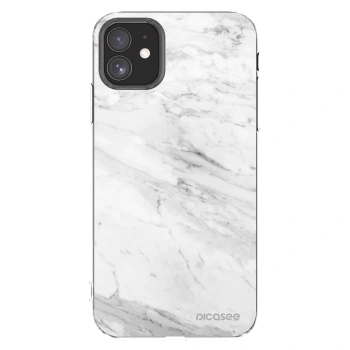 Picasee silikonový průhledný obal pro Apple iPhone 11 - White marble