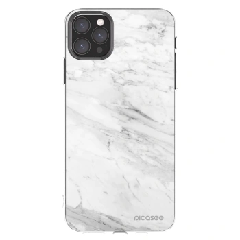Picasee silikonový průhledný obal pro Apple iPhone 11 Pro Max - White marble