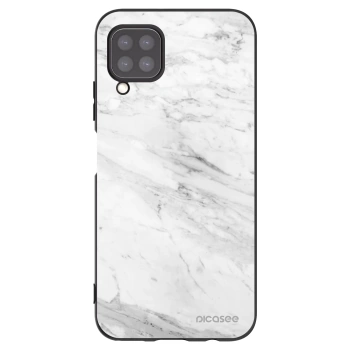 Picasee silikonový černý obal pro Huawei P40 Lite - White marble
